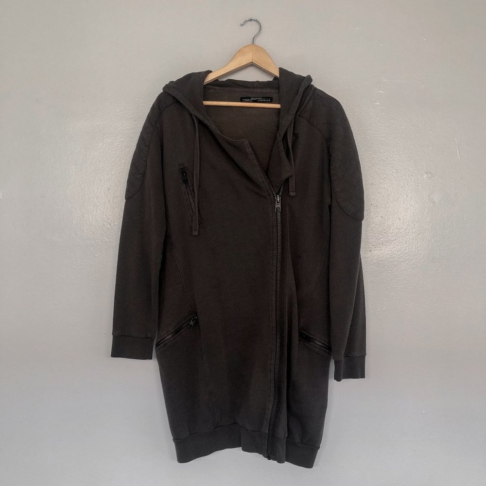 All Saints Knee Length Hooded Sweatshirt